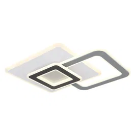 Plafoniera Globo Brienna, metal/acril, LED 36 W, negru/alb, 490 x 450 x 75 mm