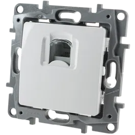 Priza telefon RJ11 Niloe, Legrand 764569, alb