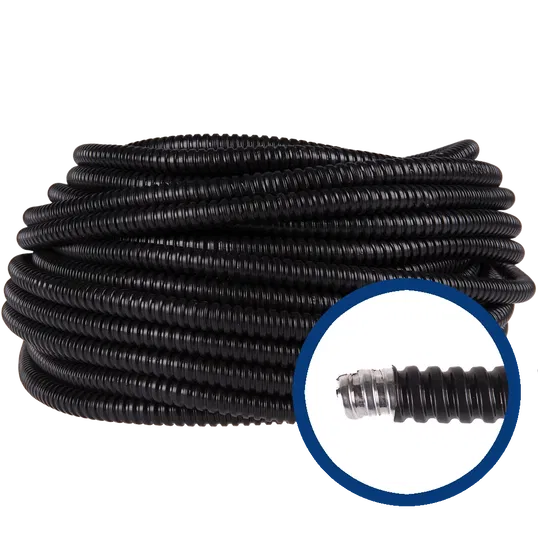 Copex metalic spiralat cu izolatie PVC, D 11 mm, 320N, rola 50 m