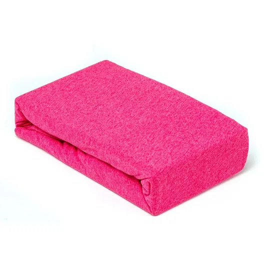 Husa saltea Jersey fucsia, cu elastic, bumbac 100%, 140 x 200 cm