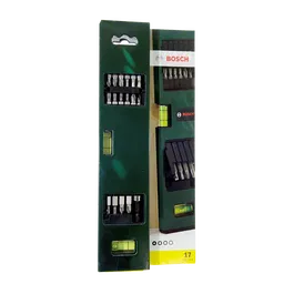 Set nivela si accesorii Bosch X-Line, 17 bucati