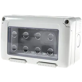 Carcasa montaj aparent Gewiss GW27044, 3 module, IP55, 132 x 82 x 65 mm