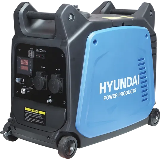Generator tip inverter Hyundai 3500 XS, 3.5 kW, 2 x 230 V, capacitate rezervor 0.9 l