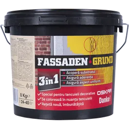 Grund pentru tencuiala Oskar Fassaden, interior/exterior, 8Kg