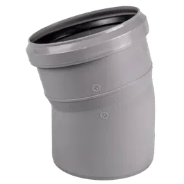 Cot PP pentru canalizare interioara Valrom, gri, 110 mm, 15 grade