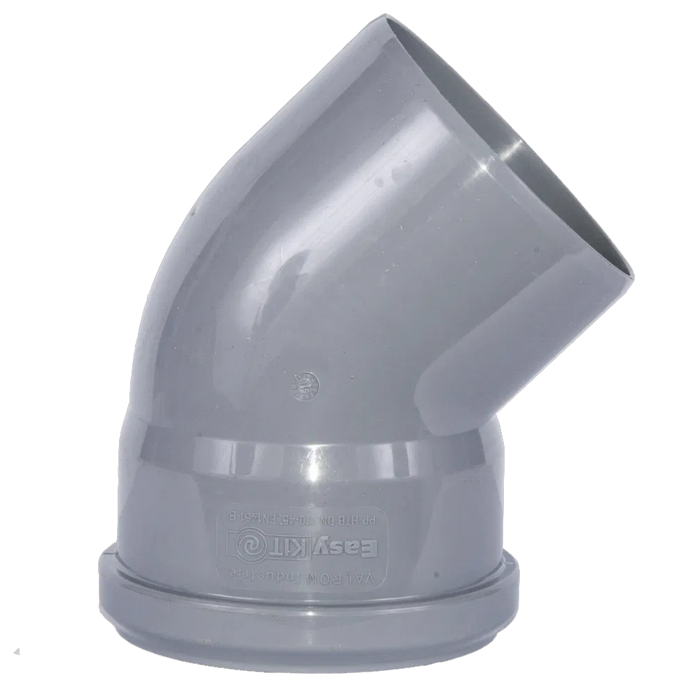 Cot PP pentru canalizare interioara Valrom, gri, 110 mm, 30 grade