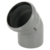 Cot PP pentru canalizare interioara Valrom, gri, 110 mm, 45 grade