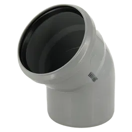 Cot PP pentru canalizare interioara Valrom, gri, 110 mm, 45 grade
