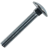 Set suruburi cap bombat torbant, gat patrat, otel zincat, 6 x 40 mm, 100 bucati