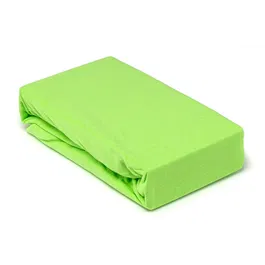 Husa saltea Jersey verde, cu elastic, bumbac 100%, 180 x 200 cm