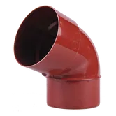 Cot 67,5° burlan PVC, Regenau, diam. 100 mm, rosu, RAL 3011