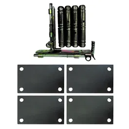 Set montaj poarta auto Ferrobrand, otel, negru
