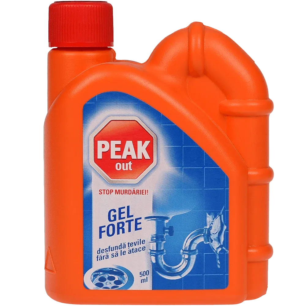 Solutie pentru desfundarea tevilor Peak Out Gel Forte 500 ml