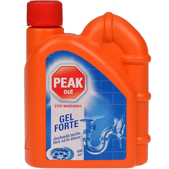 Solutie pentru desfundarea tevilor Peak Out Gel Forte 500 ml