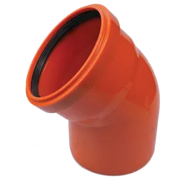 Cot PVC canalizare exterioara Valplast, diametru 125 mm, 45 grade