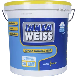 Vopsea lavabila interior 3D Innenweiss, alb, 20 l