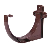 Carlig aplicat pentru jgheab, PVC, Regenau, 125 mm, maro RAL 8017