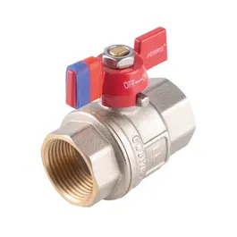 Robinet cu sfera si maner fluture Ferro KFPM1, filet interior-interior, 1/2