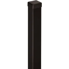 Stalp panou gard Tina, otel, patrat, negru, RAL 9005, 2 m, 50 x 50 mm