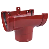 Racord jgheab – burlan, PVC, Regenau, 125/100 mm, rosu RAL 3011