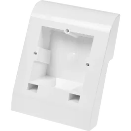 Caseta multibox pentru plinta Indo, alb, PVC