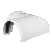 Coltar pentru jgheab, PVC, Regenau, 125 mm, alb