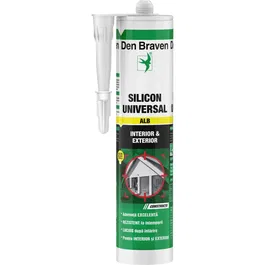 Silicon universal Den Braven 1001 U, alb, interior / exterior, 280 ml