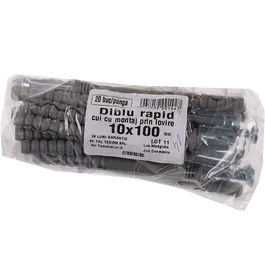 Diblu rapid Y cu surub, 10 x 100 mm, 20 buc/punga