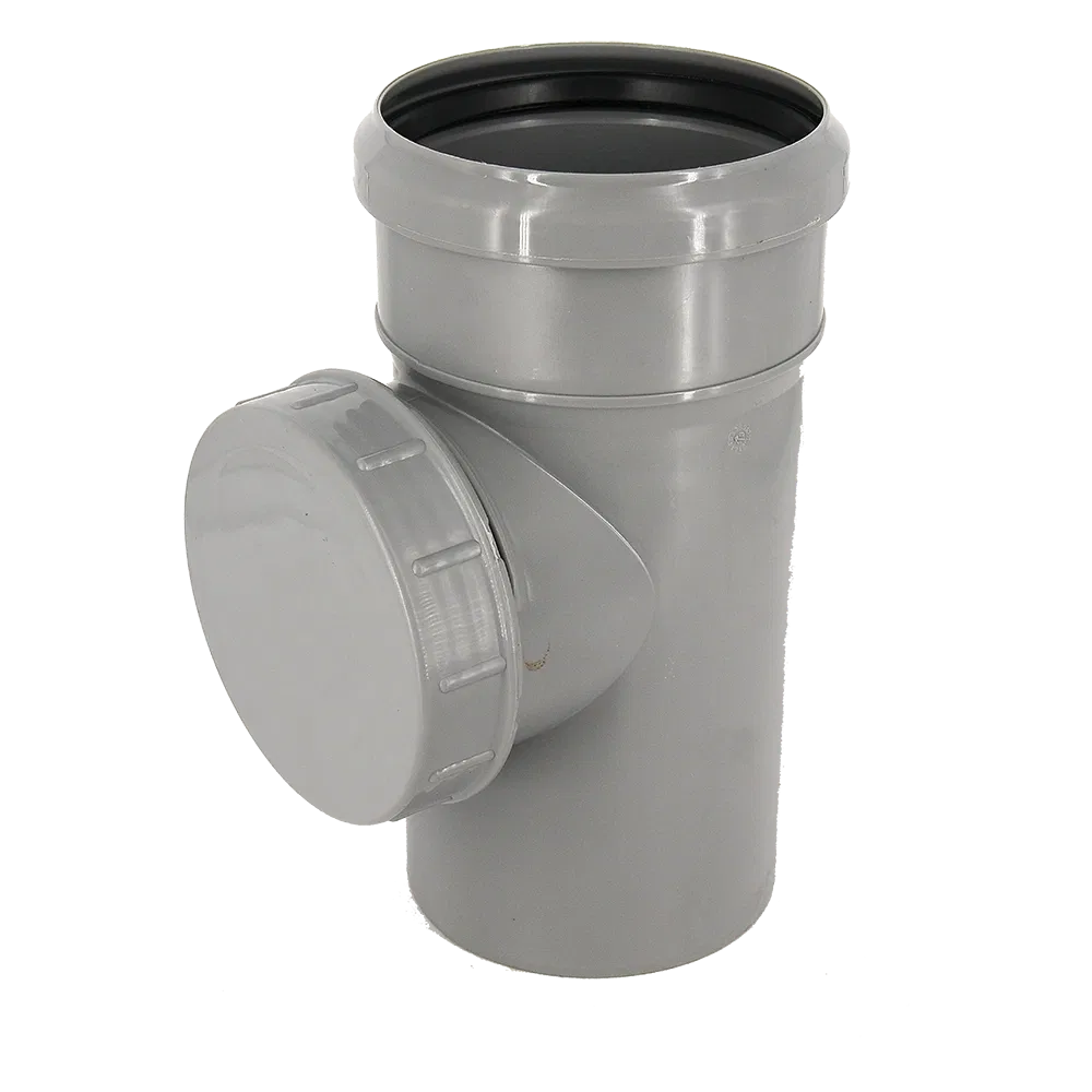 Piesa de inspectie Valrom, pp, gri, diametru 110 mm