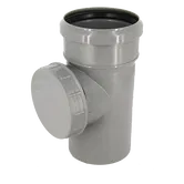 Piesa de inspectie Valrom, pp, gri, diametru 110 mm