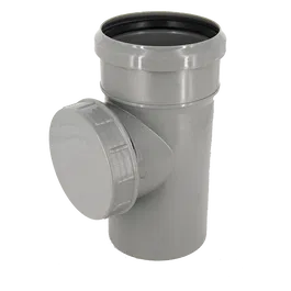 Piesa de inspectie Valrom, pp, gri, diametru 110 mm