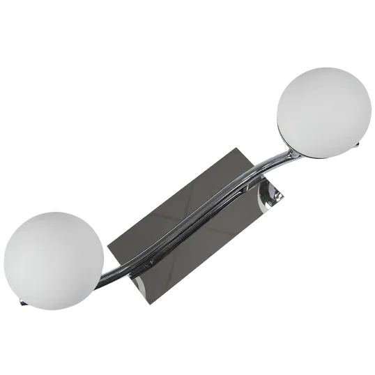 Plafoniera Horoz Hl7182l, aluminiu/sticla, 2 x LED, 4W, argintiu/alb