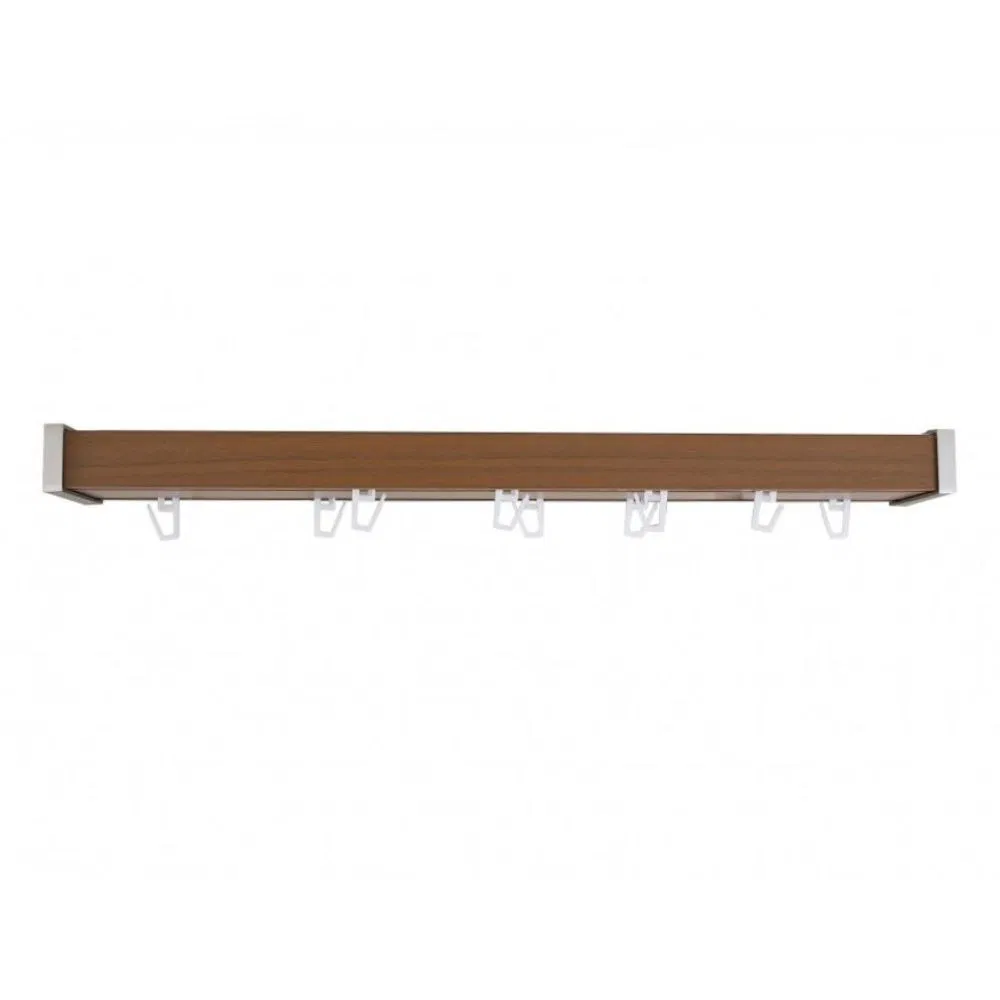 Sina aluminiu, cires, latime 5.5 cm, lungime 200 cm, accesorii incluse