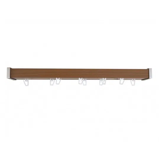 Sina aluminiu, cires, latime 5.5 cm, lungime 200 cm, accesorii incluse