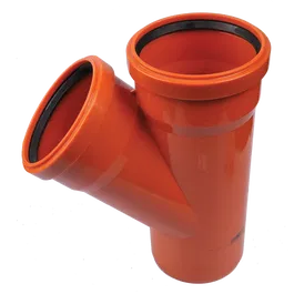Ramificatie canalizare exterioara PVC Valplast, 45 grade, diametru 110 / 110 mm