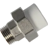 Racord olandez alama Formul, filet exterior, PPR, alb, 20 mm x 1/2 inch