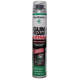 Spuma poliuretanica Den Braven Gun Foam Extra, aplicare cu pistol, 750 ml