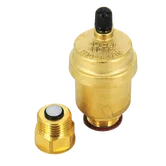 Aerisitor automat O15AS Ferro, cu valva antireflux, alama, galben