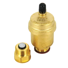 Aerisitor automat O15AS Ferro, cu valva antireflux, alama, galben