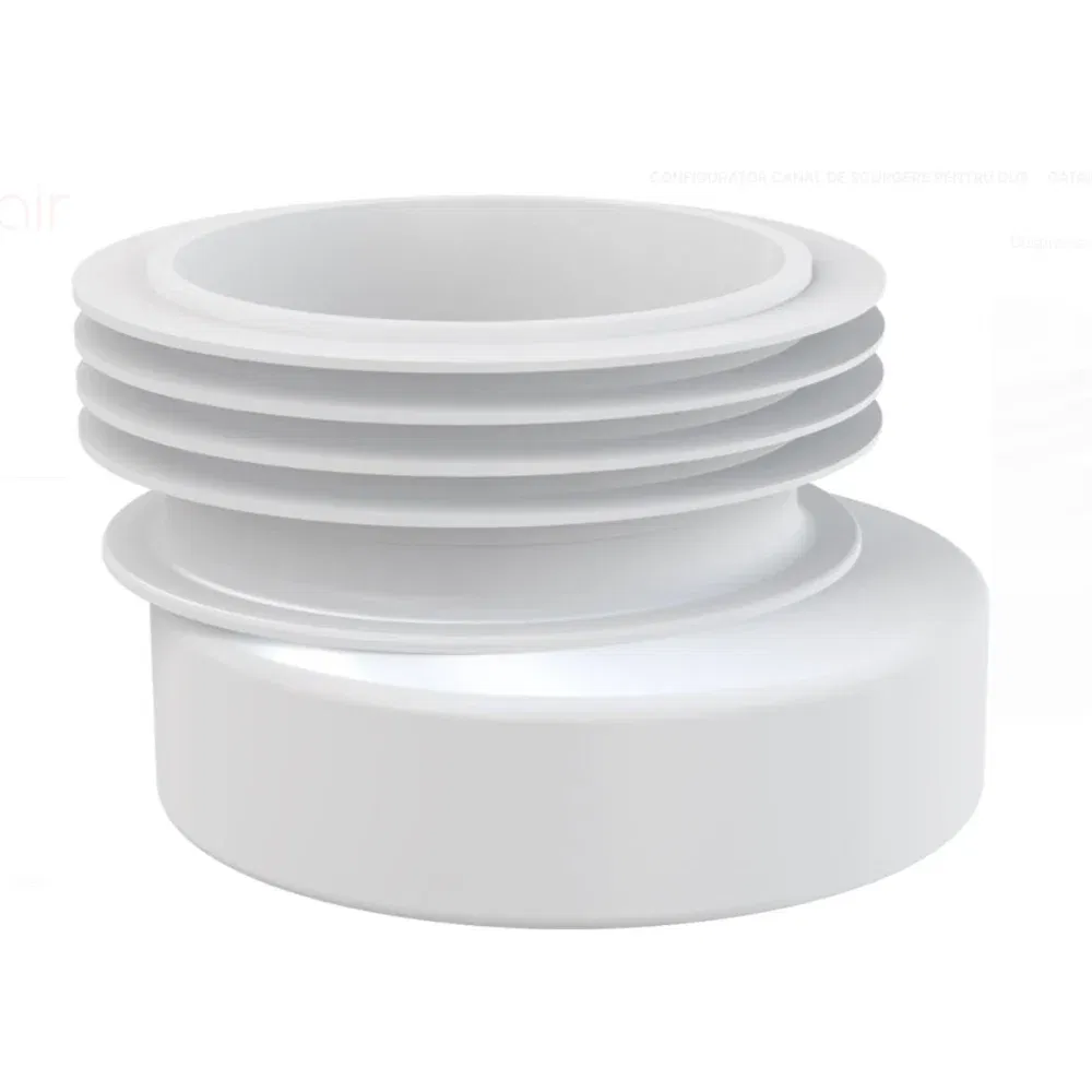 Racord WC Alca, flexibil, PVC, 10 cm