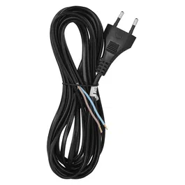 Cablu de alimentare cu stecher MYYUP Emos, 2 x 0.75 mm2, negru, 5 m