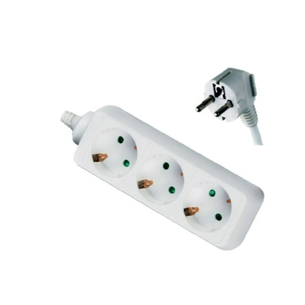 Prelungitor cu contact de protectie Gelux, 3 prize, 1,5 m