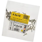Set holsuruburi, cap inecat, otel zincat galben, 4 x 18 mm, 100 bucati