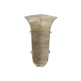 Set colt interior plinta parchet PVC, stejar Buket, 55 x 22 mm, 2 bucati/set