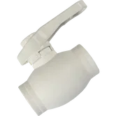 Robinet de trecere PPR Formull, cu sfera, maneta, alb, 25 mm