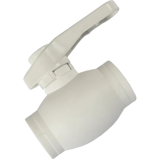 Robinet de trecere PPR Formull, cu sfera, maneta, alb, 25 mm