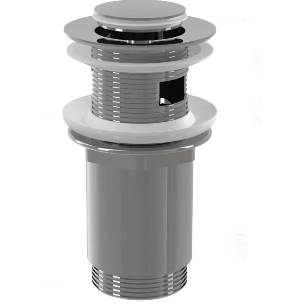 Ventil lavoar Alca A391, cu preaplin, click clack, alama, 5/4”