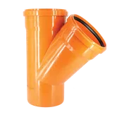 Ramificatie canalizare exterioara PVC Valplast, 45 grade, diametru 200 / 200 mm