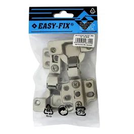 Balama aruncatoare Easy-Fix, cu placa fixa 8 mm, semi-ingropat, otel nichelat, 35 mm, 2 buc