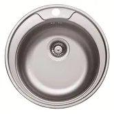 Chiuveta bucatarie Doruq 1662C K-48, crom/inox, 1 cuva rotunda, diametru 480 mm